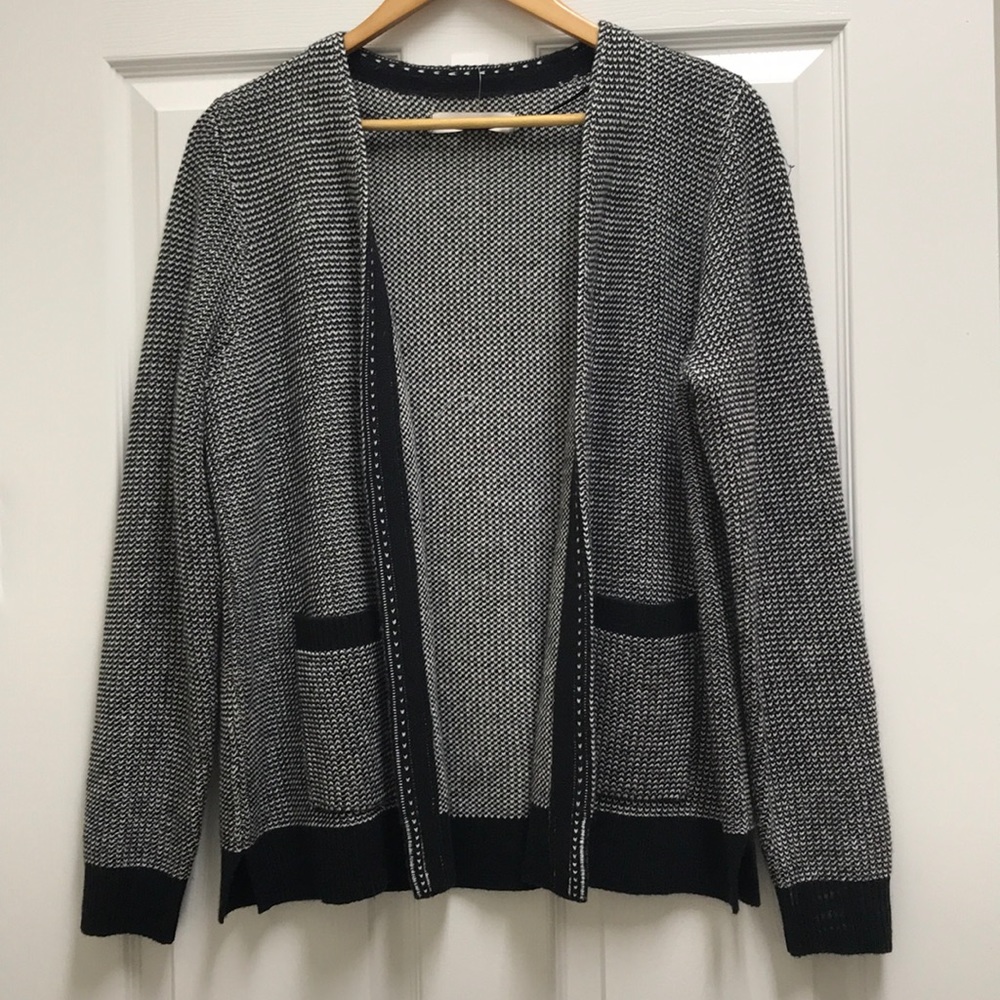 Sweater jacket, wool blend.